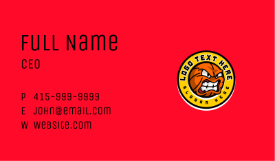 Basketball League Game Business Card Image Preview