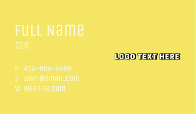 Generic Retro Business  Business Card Image Preview