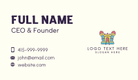 Colorful Castle Fort Business Card Design