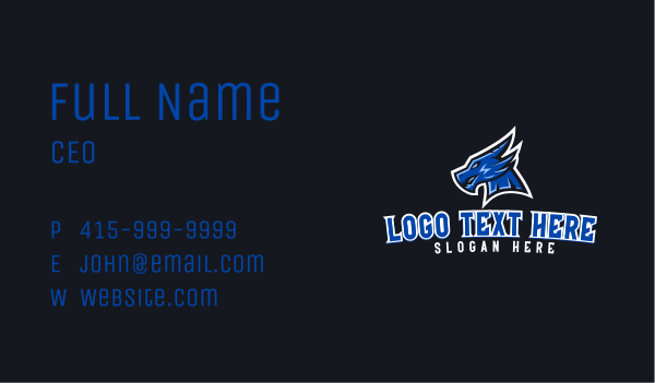 Angry Dragon Esports  Business Card Design Image Preview