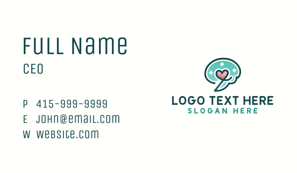 Brain Heart Healthcare Business Card Design Image Preview