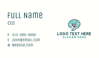 Brain Heart Healthcare Business Card Image Preview