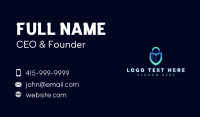 Security Padlock System Business Card Preview
