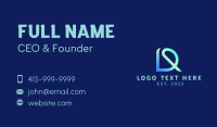 Digital Program Lettermark Business Card Image Preview