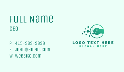 Modern Liquid Letter C Business Card Image Preview