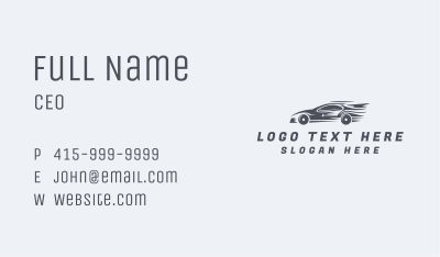 Fast Racing Vehicle Business Card Image Preview