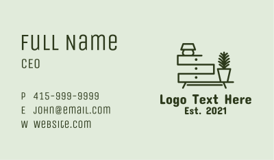 Home Furniture Design  Business Card Image Preview