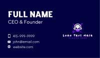 Gaming Skull Headset Business Card Image Preview