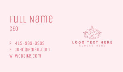 Candle Chalis Light Business Card Image Preview