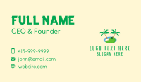 Tropical Coconut Fruit  Business Card Image Preview