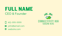 Tropical Coconut Fruit  Business Card Image Preview