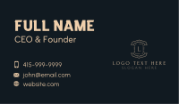 Vintage Ribbon Firm Business Card Image Preview