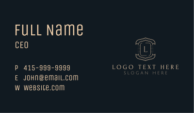 Vintage Ribbon Firm Business Card Image Preview