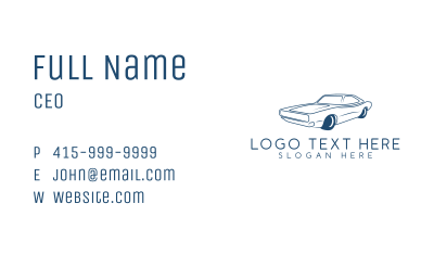 Classic Car Mechanic Business Card Image Preview