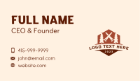 Pine Tree Saw Carpentry Business Card Image Preview