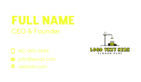 Construction Crane  Contractor Business Card Preview