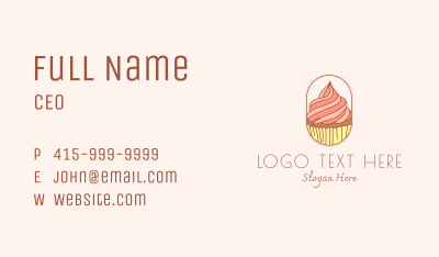 Sweet Bake Cupcake Business Card Image Preview