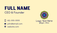 Mandala Textile Art  Business Card Design