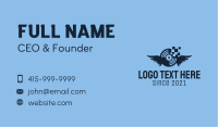 Blue Pixel Disc  Business Card Image Preview