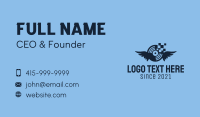 Blue Pixel Disc  Business Card Design