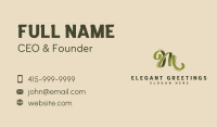 Creative Ribbon Calligraphy Business Card Image Preview