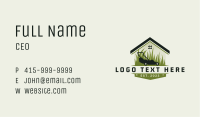 Lawn Mower Home Maintenance Business Card Image Preview