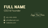 Cafe Lifestyle Wordmark Business Card Image Preview