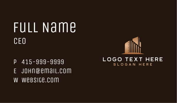 Building Tower Property Business Card Design Image Preview
