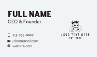 Mohawk Skull Punk Business Card Image Preview