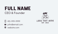 Mohawk Skull Punk Business Card Design