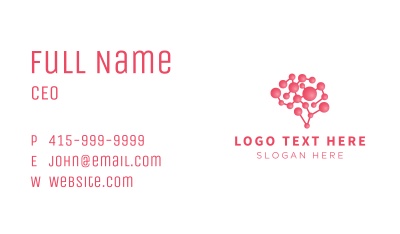 Pink Brain Science Business Card