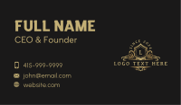 Classic Vintage Crest Business Card Image Preview
