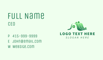 House Roof Hill Business Card Image Preview