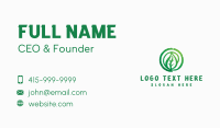 Grainy Natural Leaf Business Card Image Preview