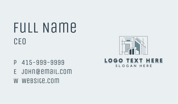 Architectural Property Structure Business Card Design Image Preview