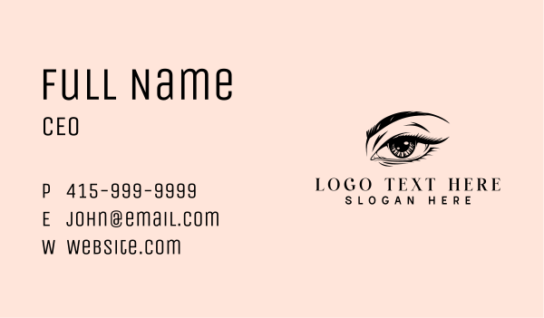 Woman Eye Beauty Business Card Design Image Preview