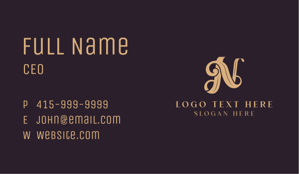 Luxury Jewelry Artisan Business Card Design Image Preview