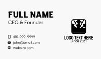 Men Suit Application Icon  Business Card Design