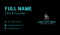 Dark Angry Skull Business Card Image Preview