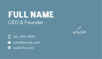 Raindrops Doodle Wordmark Business Card Image Preview