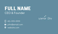 Raindrops Doodle Wordmark Business Card Image Preview