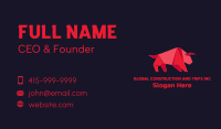 Red Bull Origami Business Card Image Preview