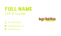 Wordmark Graffiti Steet Art Business Card Image Preview