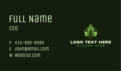 Leaf Garden Plant Business Card Image Preview