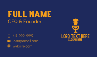 Light Bulb Microphone Business Card Preview