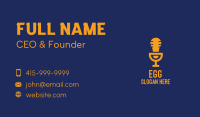 Light Bulb Microphone Business Card Image Preview