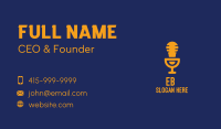 Light Bulb Microphone Business Card Image Preview