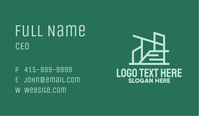 Geometric Modern Building  Business Card Image Preview