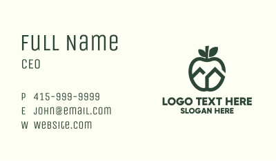 Green Apple House  Business Card