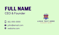 Girl Bouncy Castle  Business Card Preview